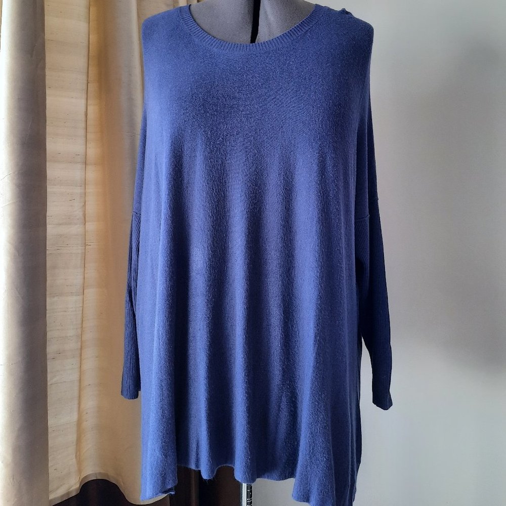 Eileen Fisher Purple/Navy Sweater